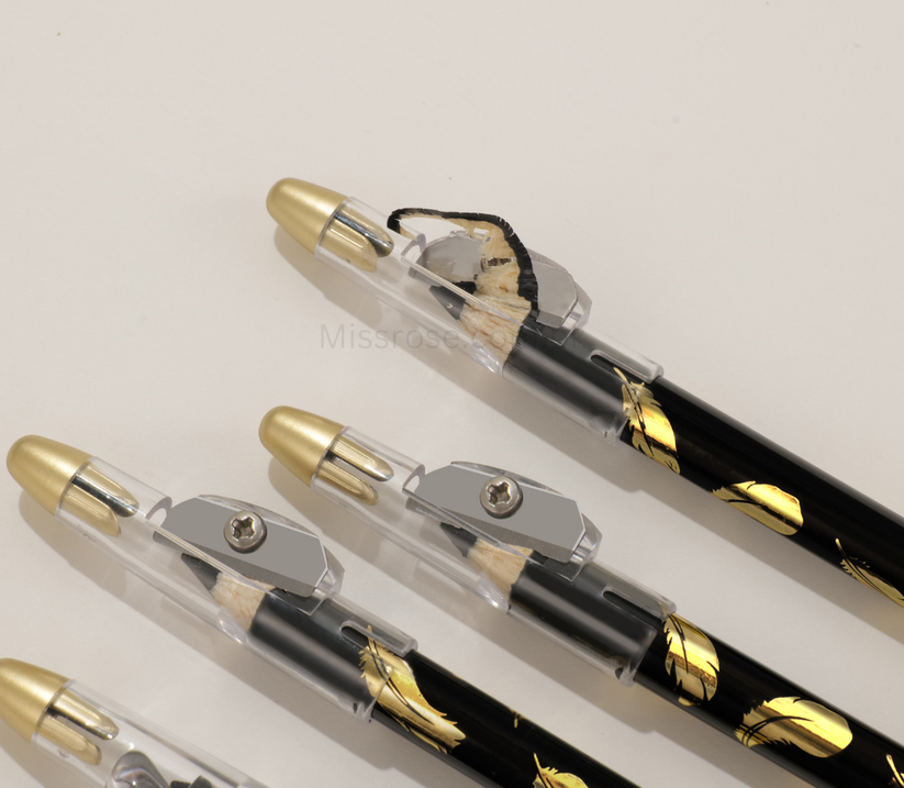 Miss Rose Eyebrow Pencil - 2-in-1 Perfect Black Shade for Flawless Brows - MAT Beauty