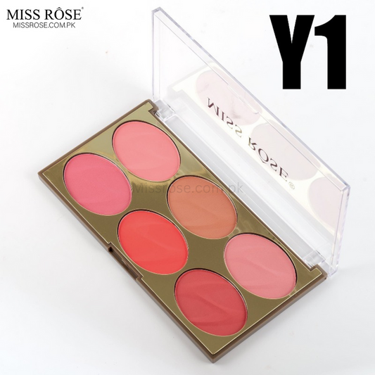 Miss Rose 6 Color Blush On for Flawless Cheeks - New Arrival