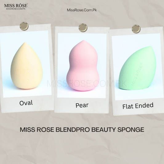 Miss Rose Blend Pro Beauty Sponge - Flawless Makeup Application with Miss Rose Beauty Sponge