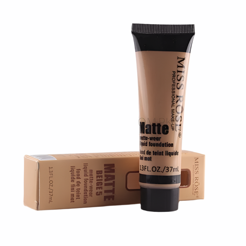 Miss Rose Flawless Foundation for Full Coverage and Matte Finish - Perfect Your Look - MAT Beauty