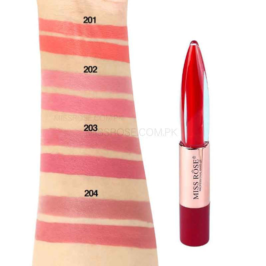 Miss Rose Dual-Ended Matte Lipstick & Lip Gloss for All-Day Wear