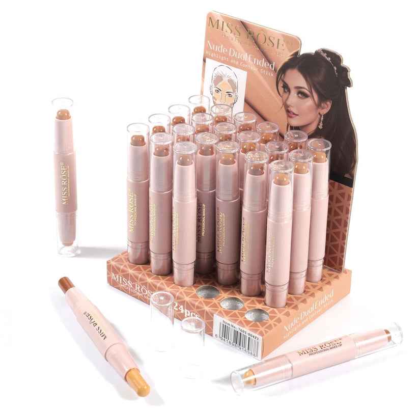 Miss Rose 2-in-1 Highlight Contour Stick for Effortless Radiance