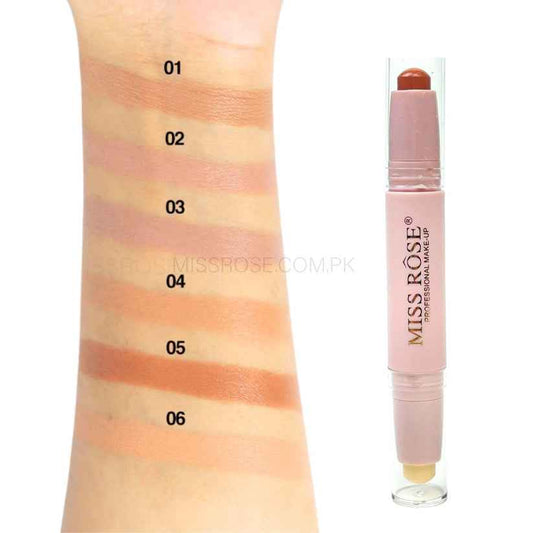 Miss Rose 2-in-1 Highlight Contour Stick for Effortless Radiance