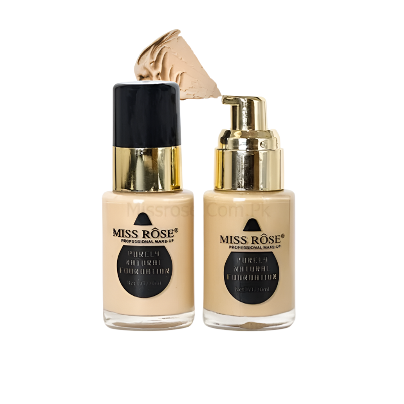 Miss Rose Natural Foundation - Purely Natural Coverage for Flawless Skin - MAT Beauty