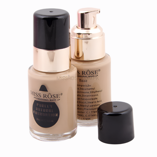 Miss Rose Natural Foundation - Purely Natural Coverage for Flawless Skin - MAT Beauty