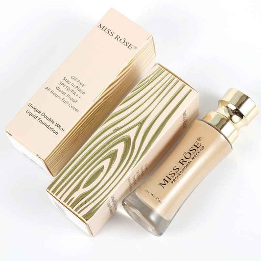Miss Rose Double Wear Liquid Foundation for Flawless, Long-Lasting Coverage