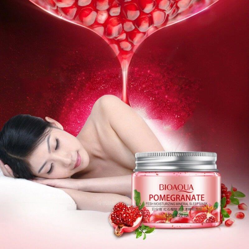 BIOAQUA Pomegranate Sleep Mask for Fresh Moisturizing Overnight Skin Care - MAT Beauty