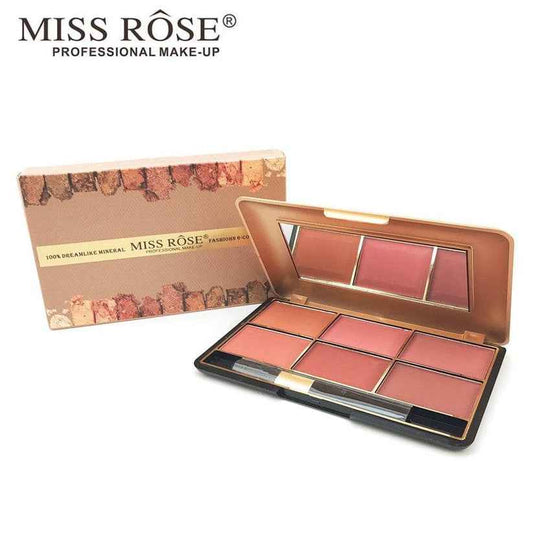 MISS ROSE Blush Palette - Vibrant Shades for a Flawless Glow