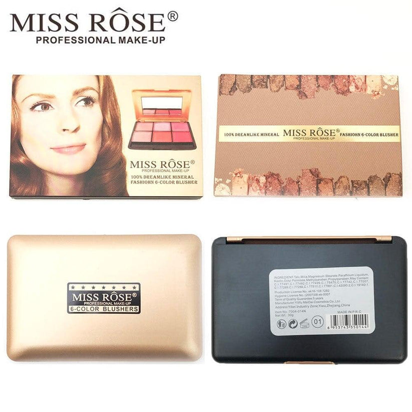 MISS ROSE Blush Palette - Vibrant Shades for a Flawless Glow - MAT Beauty