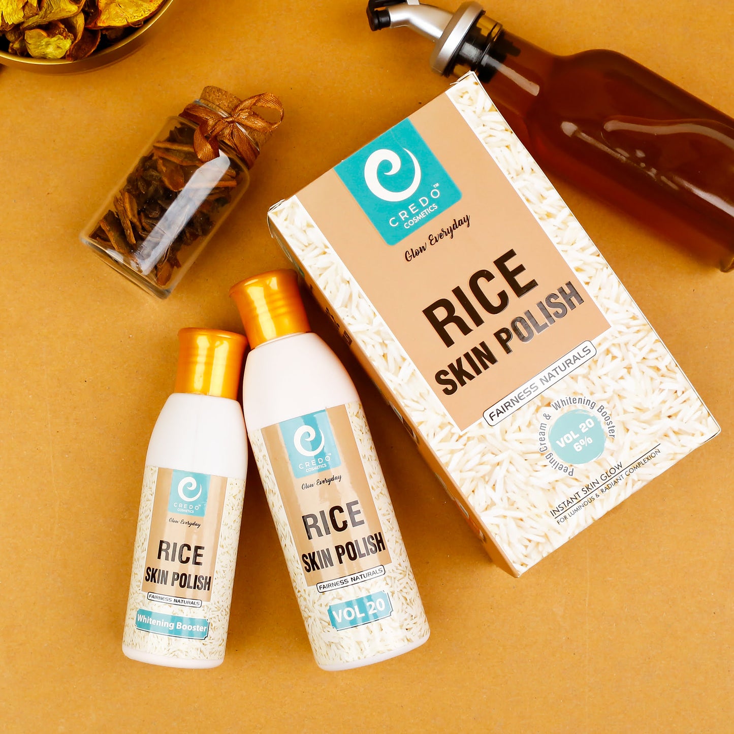 Rice Skin Polish Bottle Set for Radiant Skin - MAT Beauty