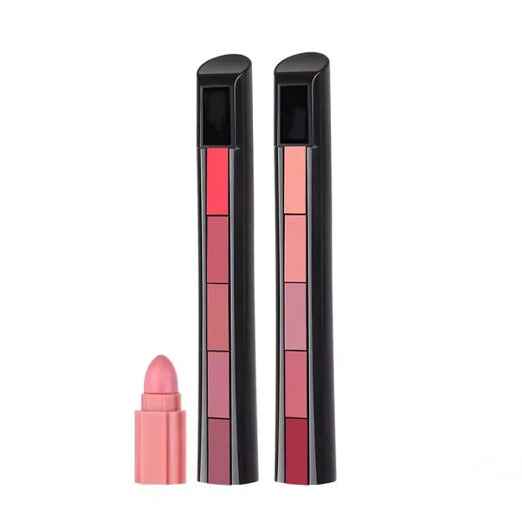 5 In 1 Lipstick Velvet Lip Gloss Waterproof Long Lasting lite Lip Stick