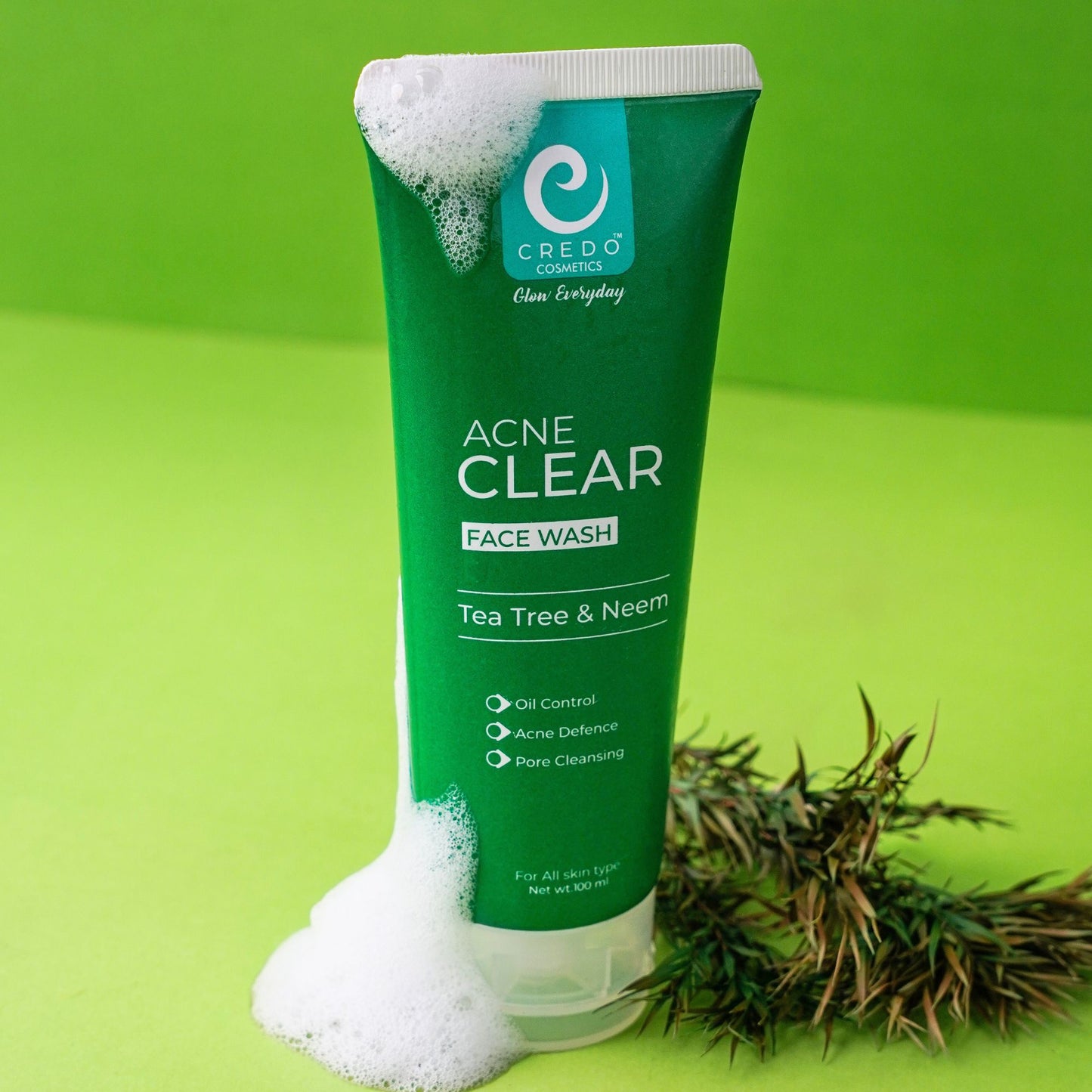 Acne Clear Face Wash with Tea Tree & Neem for Radiant Skin - MAT Beauty