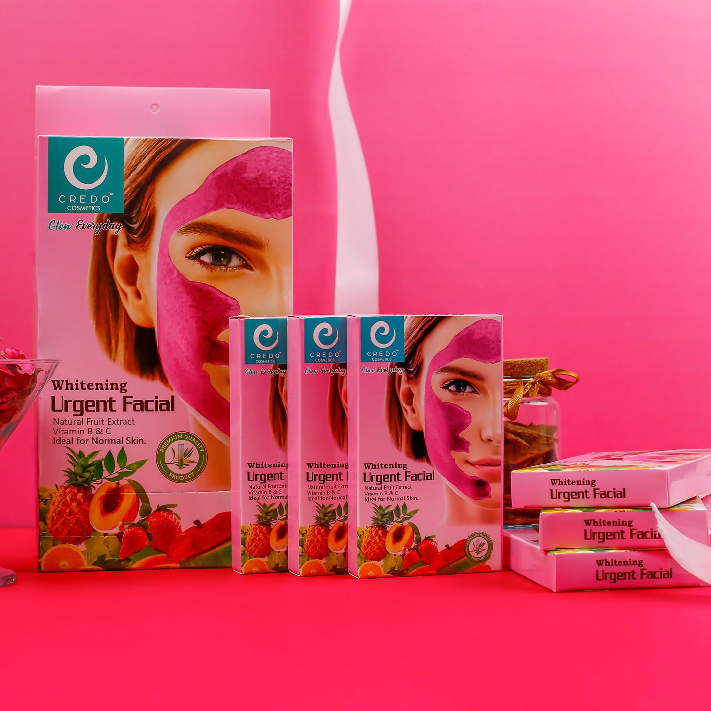 Whitening Facial Sachet Pack of 12 for Radiant Skin - MAT Beauty