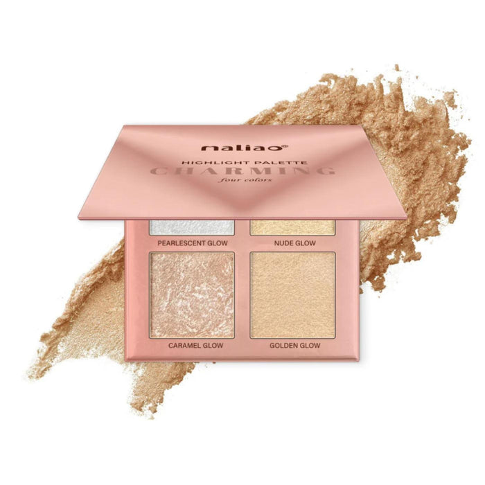 MALIAO Highlight Palette – Charming 4 Color Highlighter to Illuminate Your Look - MAT Beauty