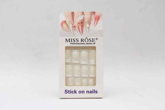 Miss Rose French Nails Pack - Stick on French Nails (NEW)