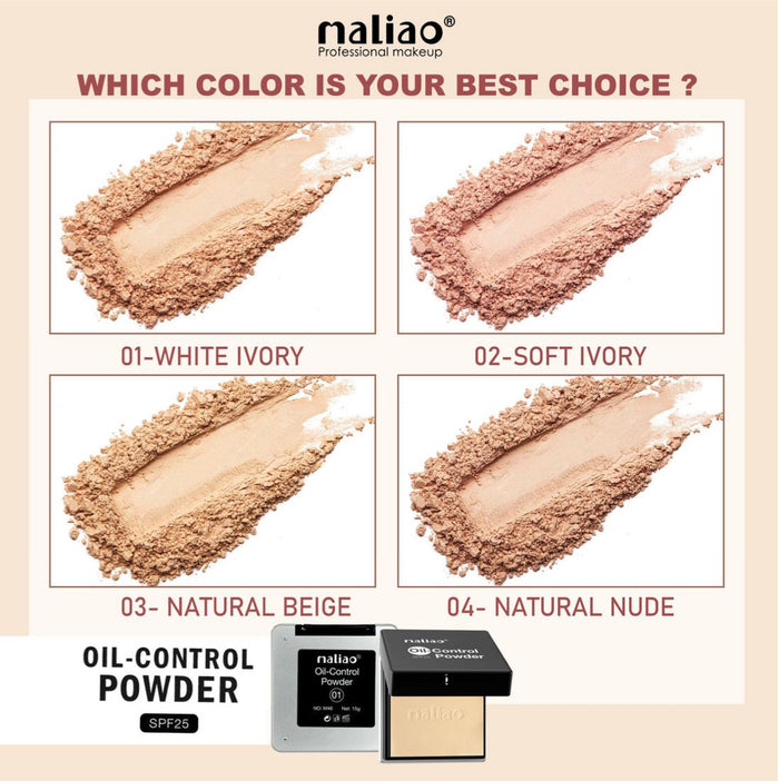 Maliao Oil-Control Powder SPF 25 for Shine-Free Perfection and Sun Protection - MAT Beauty