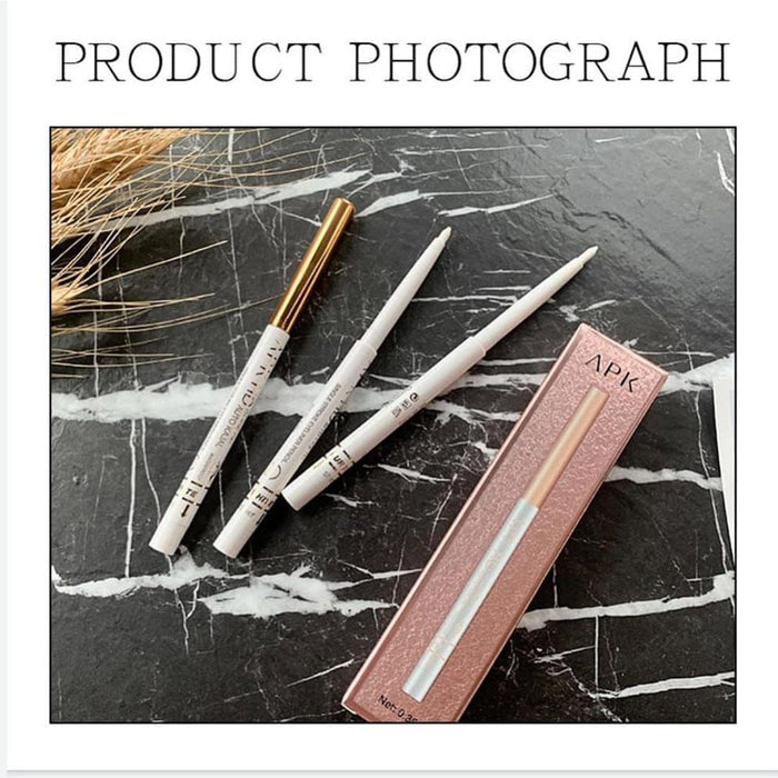 APK White Kajal Pencil Rotatable - Premium White Kajal Pencil for Stunning Eye Looks - MAT Beauty