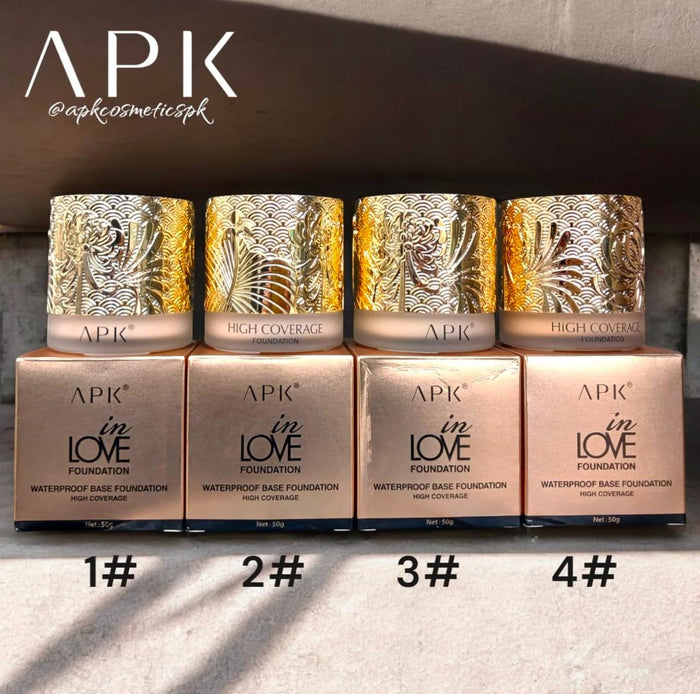 APK in Love Waterproof High Coverage Foundation - MAT Beauty