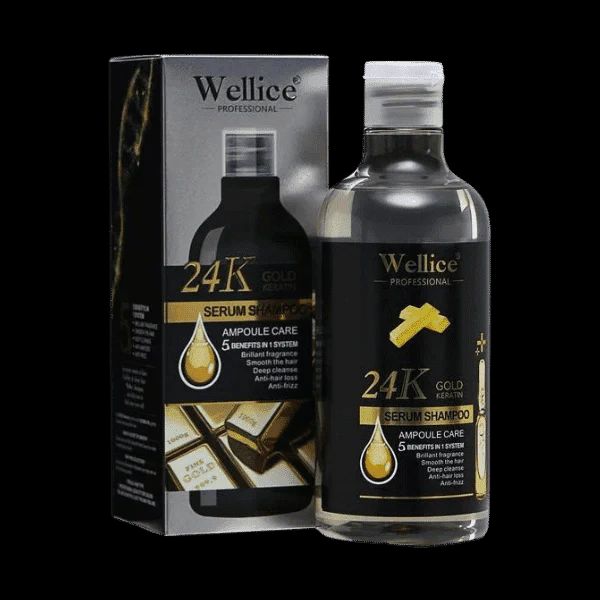 Welice Gold Keratin Shampoo 500ml with 24K Gold Infusion - MAT Beauty
