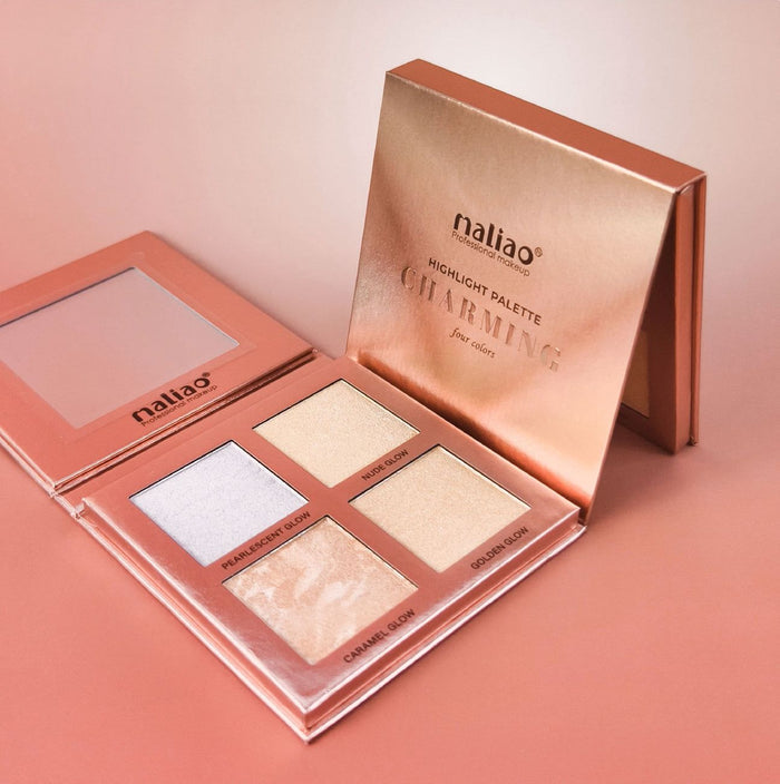 MALIAO Highlight Palette – Charming 4 Color Highlighter to Illuminate Your Look - MAT Beauty