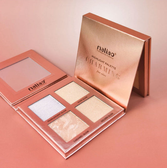 MALIAO Highlight Palette – Charming 4 Color Highlighter to Illuminate Your Look - MAT Beauty