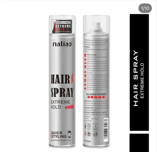 Maliao Hair Spray Strong Hold - Ultimate Quick Styling & Long-Lasting Hair Fixing Spray for Men | 420ml - MAT Beauty