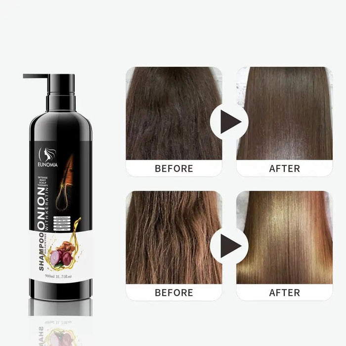 Eunomia Onion Shampoo with Keratin 900ml for Healthy Hair Growth - MAT Beauty