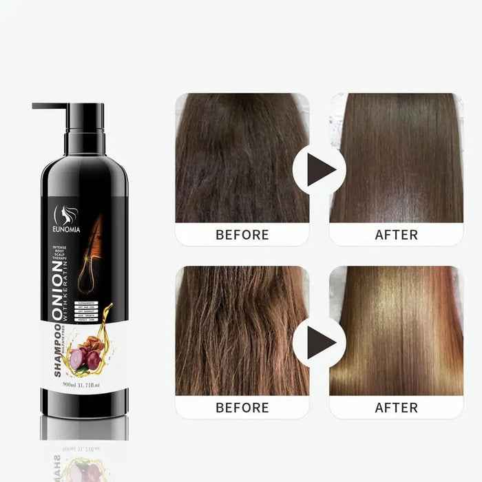 Eunomia Onion Shampoo with Keratin 900ml for Healthy Hair Growth