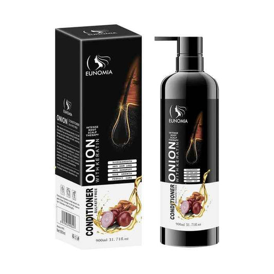 Eunomia Onion Shampoo with Keratin 900ml for Healthy Hair Growth