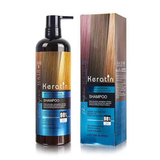 Keratin Moisturizing Shampoo - Nourishing & Smoothing Formula - 900ML