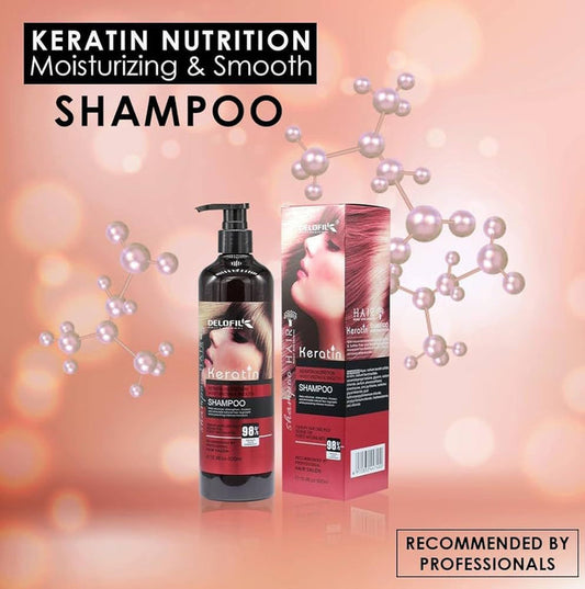 Keratin Moisturizing Shampoo 900ml - Nourish and Smooth Your Hair - MAT Beauty