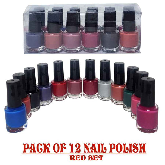 Pack of 12 Matte Peel-Off Nail Polish Collection â Eco-Friendly Formula in 12 Vibrant Colors