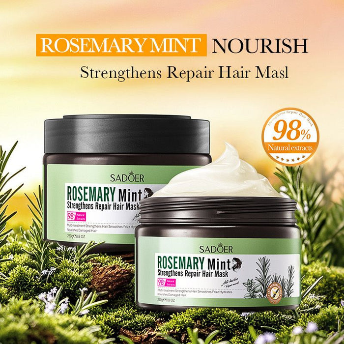 Sadoer Rosemary Mint Hair Mask 250g for Strengthening and Repairing Hair - MAT Beauty