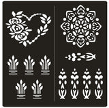 Pack of 2 Henna Mehndi Sticker Stencils for Hands and Fingers - MAT Beauty
