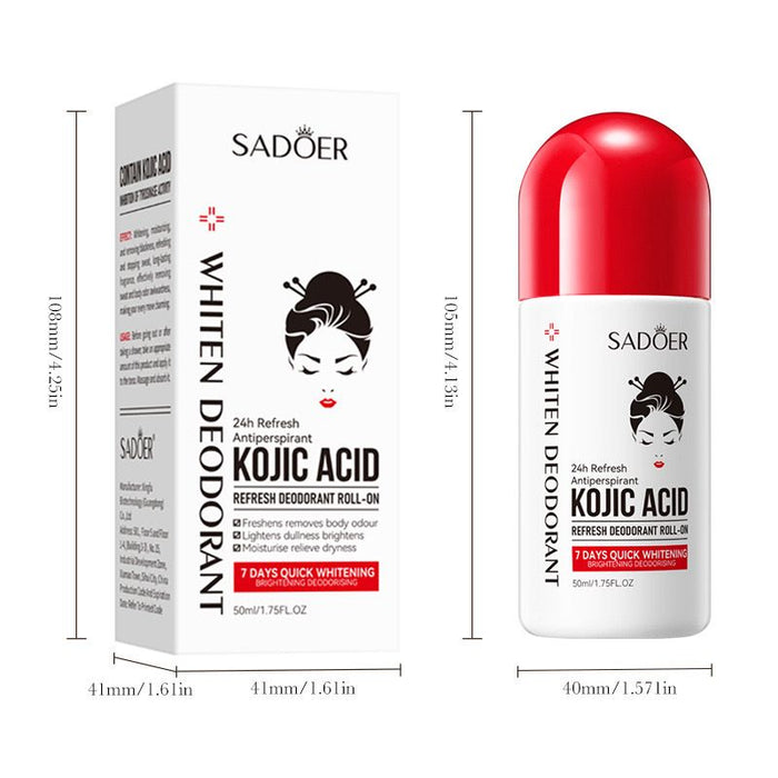 SADOER Kojic Roll On Deodorant 50ml for Long-Lasting Freshness - MAT Beauty