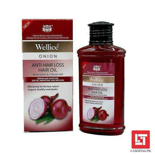Wellice Hair Oil for Moisture Repair - Softer & Smoother Formula for Men & Women - 150ml - Onion B11910