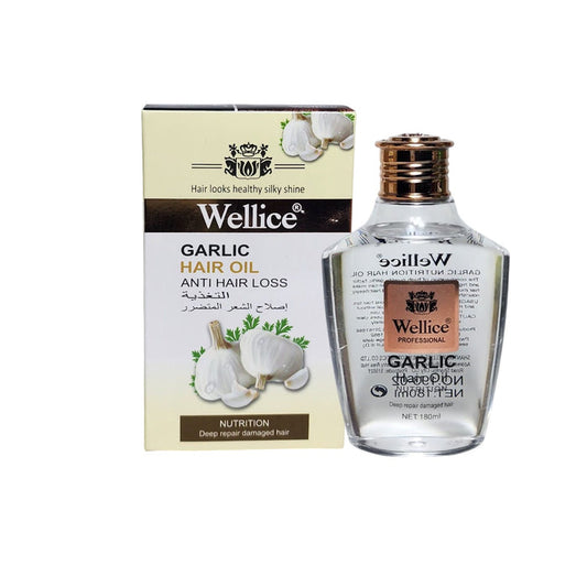 Wellice Garlic Hair Oil 180ml - Premium Hair Care Solution - MAT Beauty