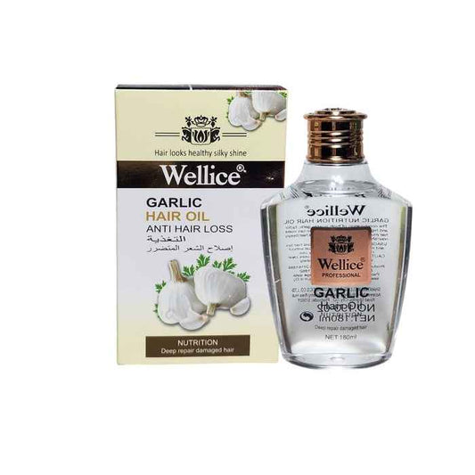 Wellice Garlic Hair Oil 180ml - Premium Hair Care Solution