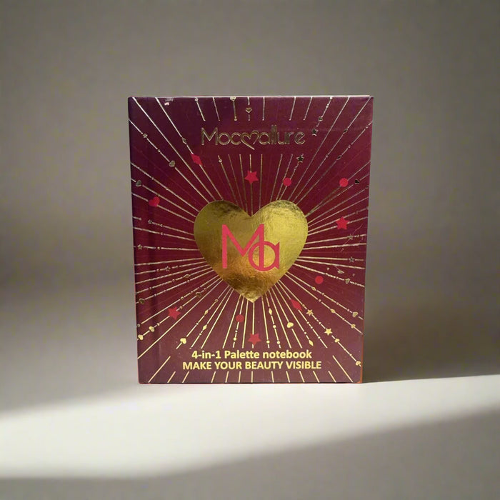 Mocallure Red Mini Beauty Palette - 4 in 1 Compact for Perfect Makeup Looks - MAT Beauty