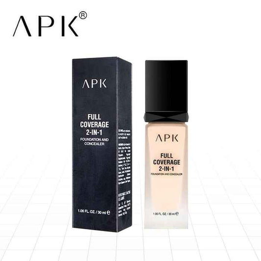 APK Full Coverage 2 in 1 Foundation and Concealer for Flawless, All-Day Coverage