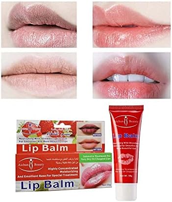 Aichun Beauty Lip Balm Moisturizing and Soothing Strawberry 50G for Highly Concentrated Lip Care - MAT Beauty
