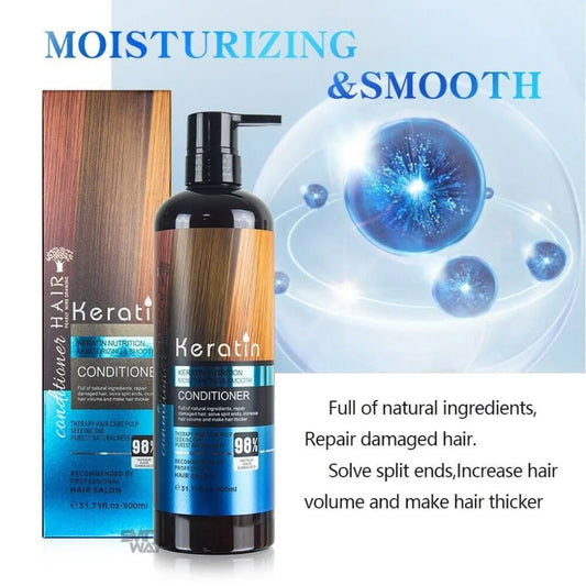 Keratin Hair Conditioner for Straightening Nutrition 900ml - MAT Beauty