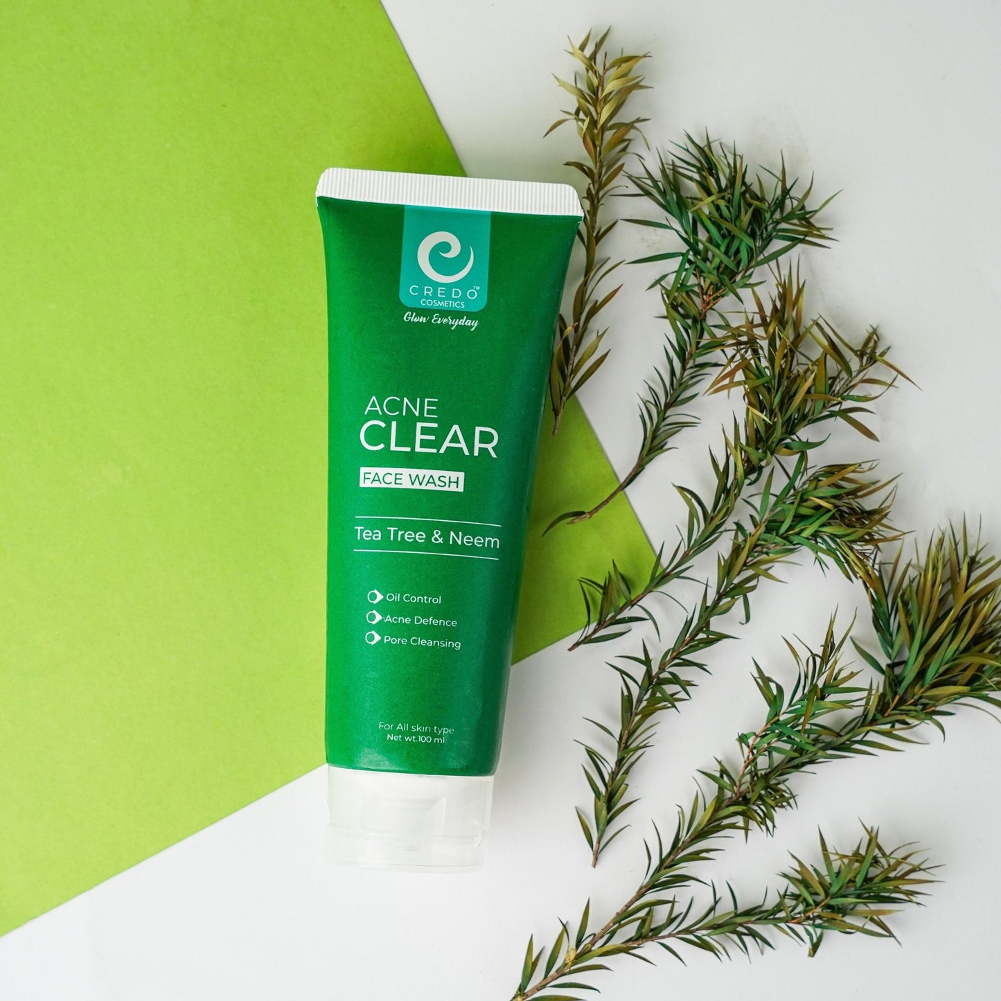 Acne Clear Face Wash with Tea Tree & Neem for Radiant Skin - MAT Beauty