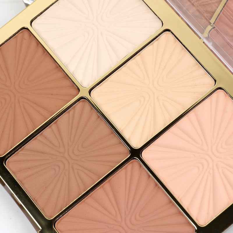 Miss Rose Arch Face Palette - 6 Color European Style Palette for Flawless Beauty