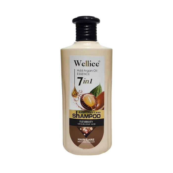 Wellice 7 in 1 Anti-Hair Loss Shampoo with Hyaluronic Acid for Soothing Frizz Control - MAT Beauty