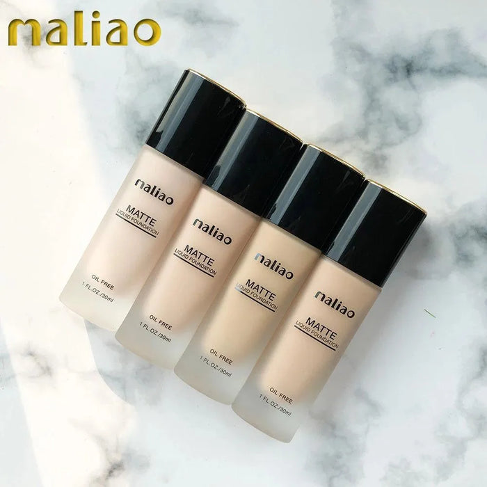 Maliao Mate Liquid Foundation Oil Free Natural Nude 30ml - Perfect Coverage - MAT Beauty