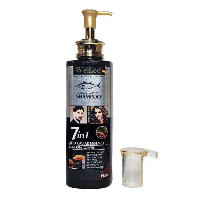 Wellice Argan Oil Shampoo - 7 in 1 Hair Essence for Oil Control - MAT Beauty