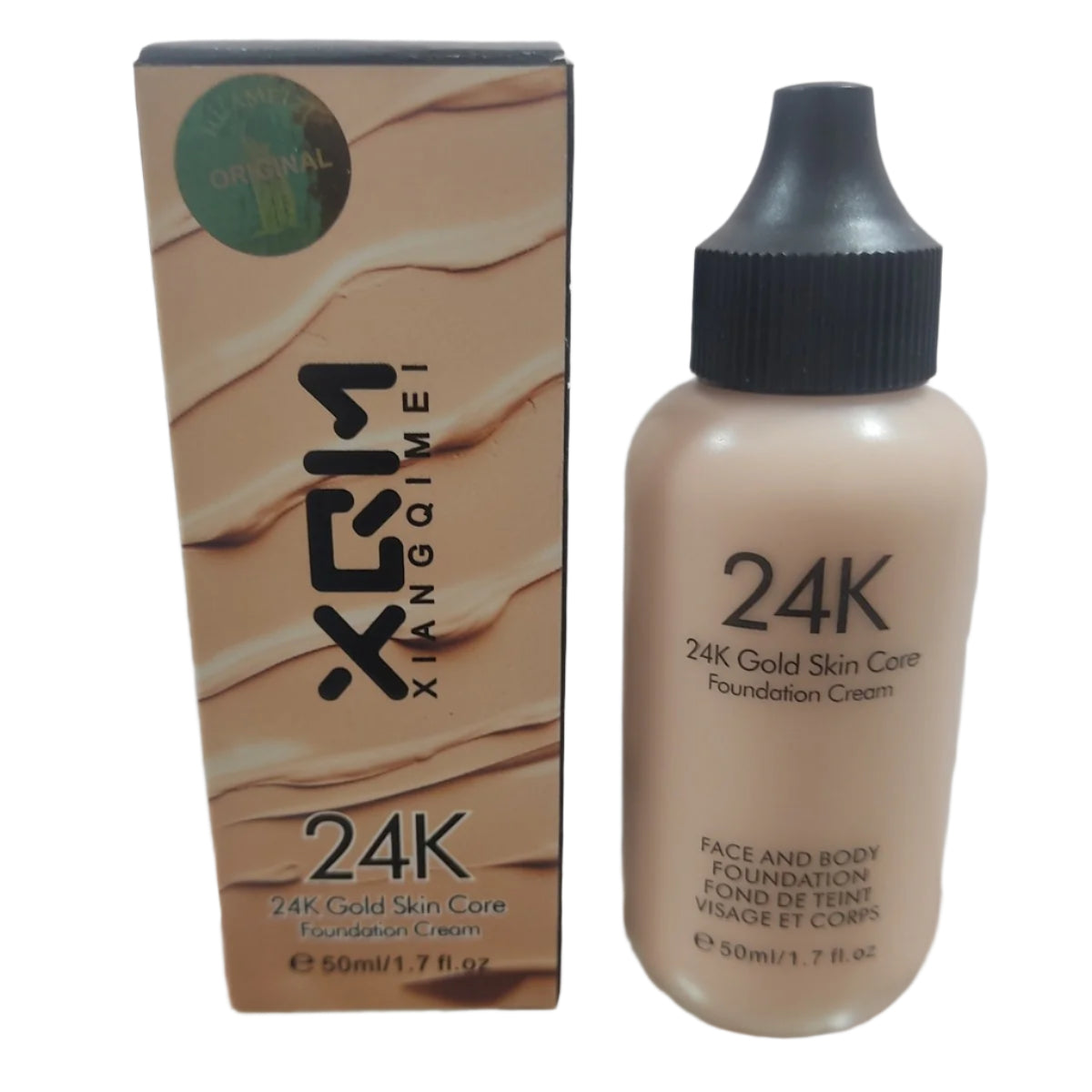 XQM 24K Gold BB Foundation Cream - Full Coverage Skin Care 50ml - MAT Beauty