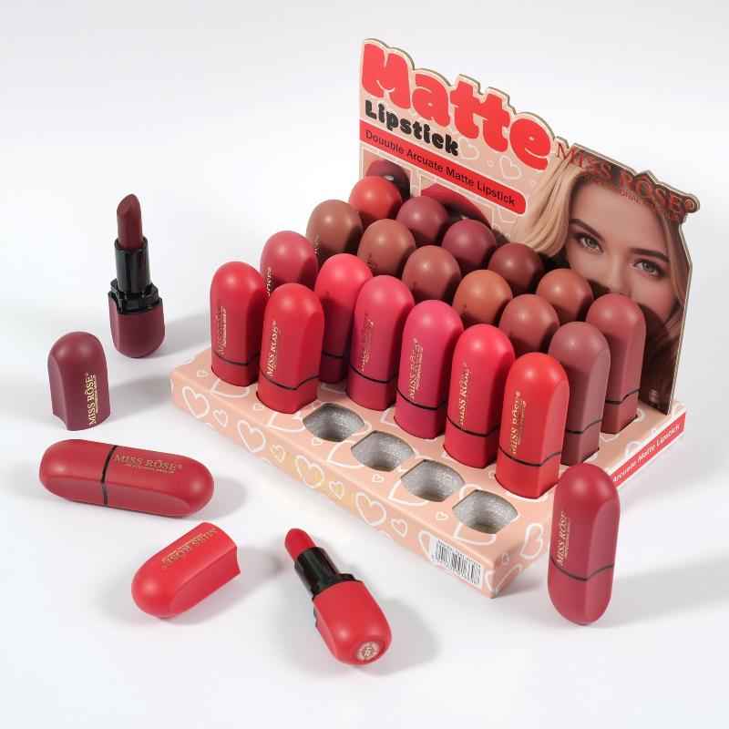 Miss Rose Matte Lipstick for Precise Application and Long-Lasting Color