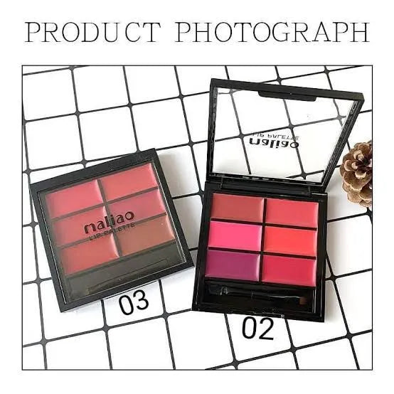 Malioa Lip Palette 6 Colors for Women 9g - MAT Beauty
